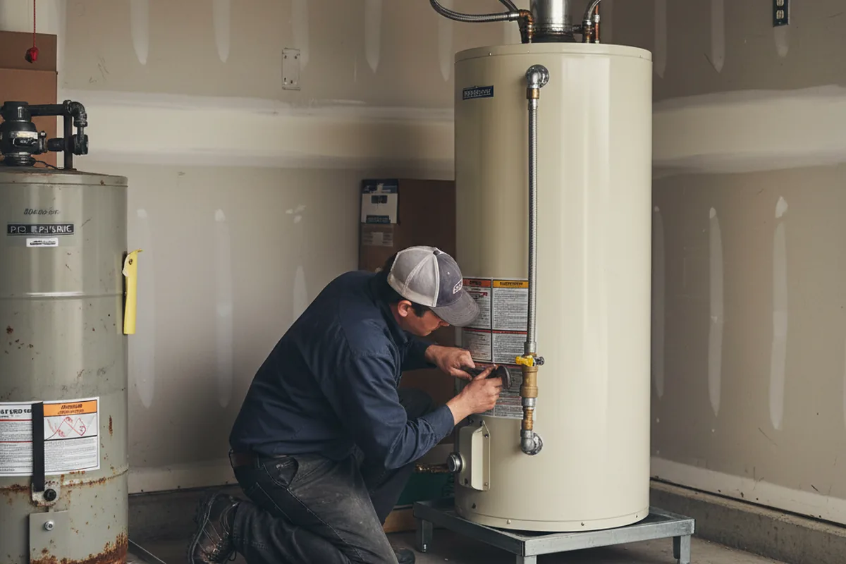 Water heater and shutoff valve replacement in Great Falls