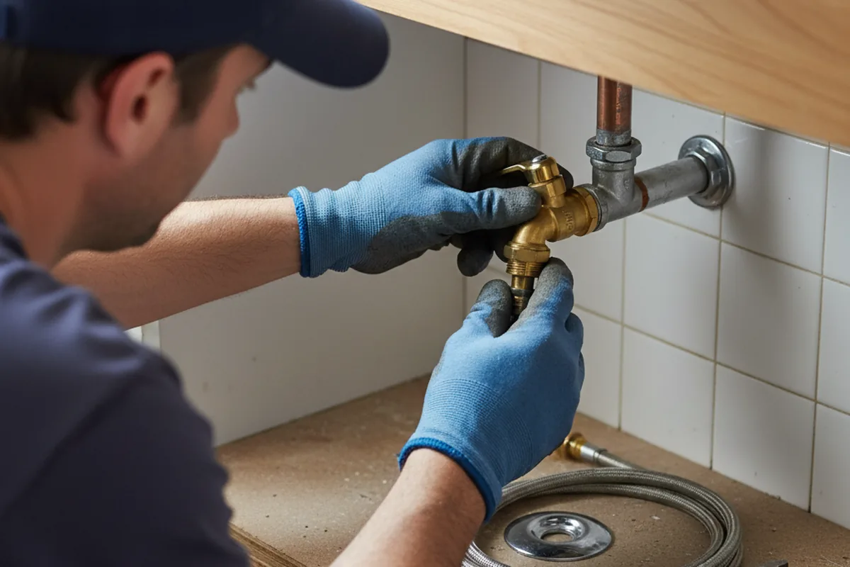 Shutoff valve and fitting work during Repiping in Great Falls